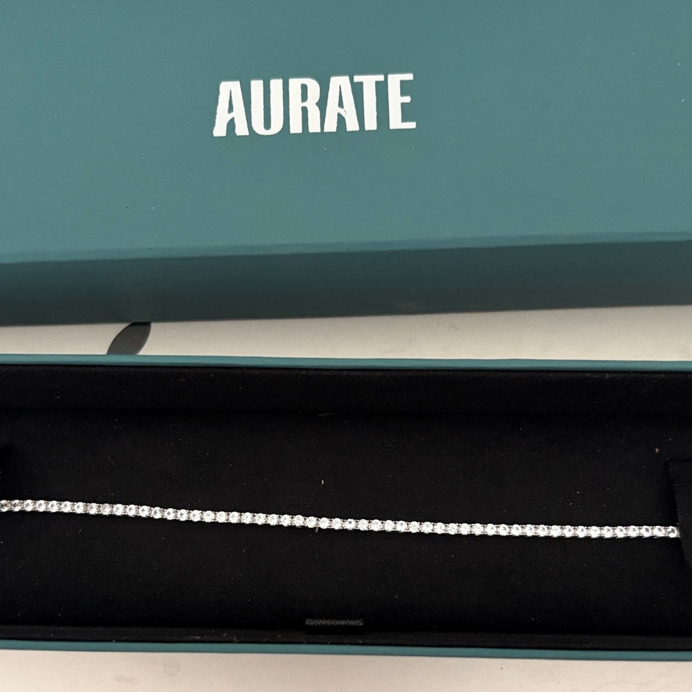 Aurate lab grown white diamond Tennis Bracelet